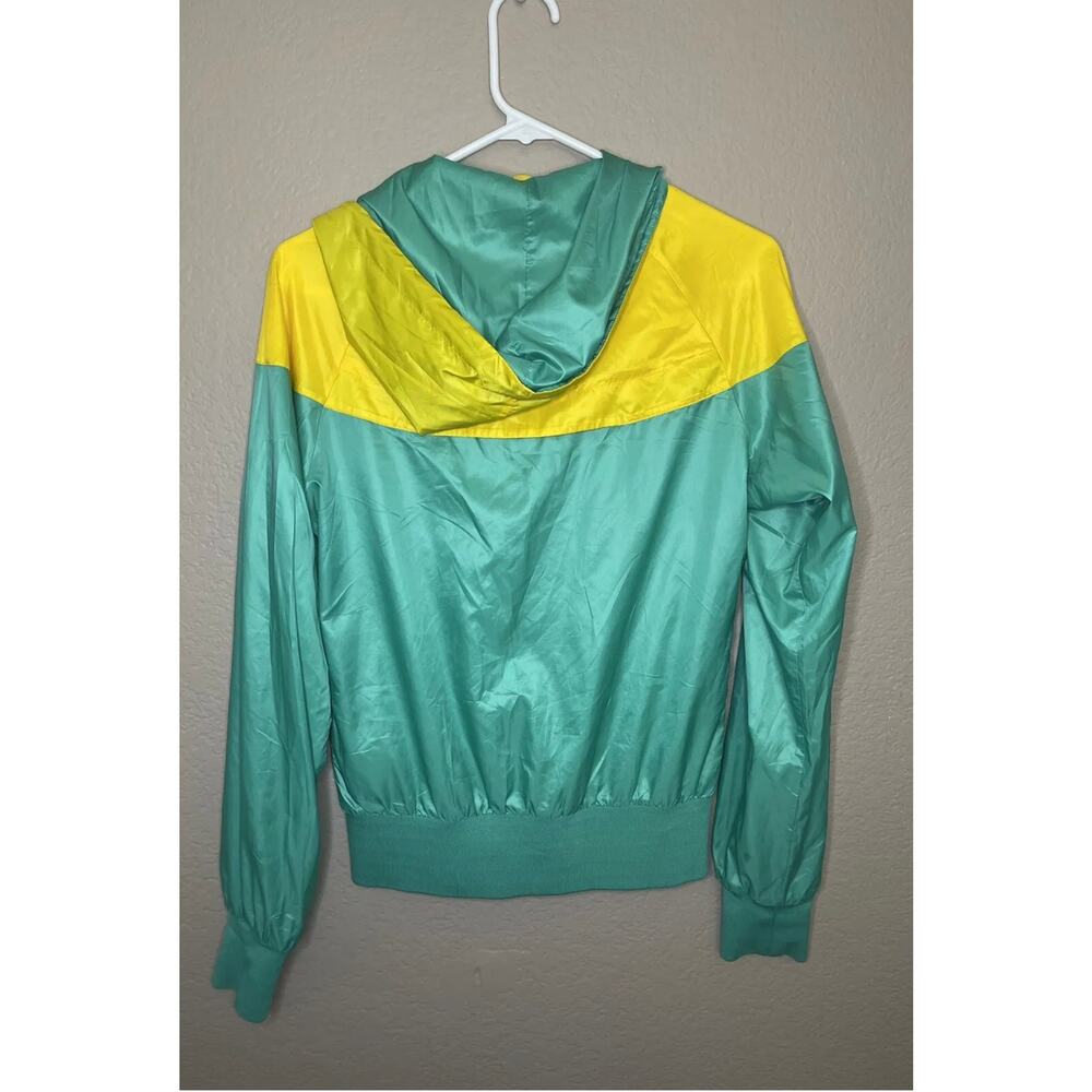 Nike Windrunner Women's Jacket Teal Yellow Windbreaker Jacket Size Small - EUC - Picture 6 of 12